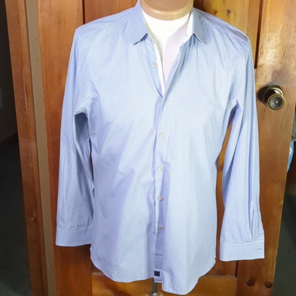 Strellson* Silas Button Front Collared Long Sleev… - image 2